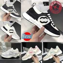 Fashion Designer Shoes Channell Pink Olive Green Beige Red Blue Brown gray Black White multi-color platform booster shoes Lace for women casual sports running shoes