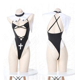 Sexy Sister Lingerie Set Nun Cosplay Uniform Japanese Sukumizu Cute Women Lolita Girls Body Suit One Piece Wholesale Price2436671