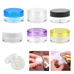 Storage Bottles 1PCS Small Round Transparent Empty Container Split Travel Cosmetic Refillable Packaging Bottle Jewelry Display Porta A0G0