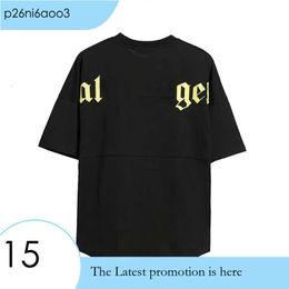 Designer Palm Angles T Shirt Luxury Brand Clothing Shirts Letter Pure Cotton Short Sleeve Spring Summer Tide Mens Womens Tees 780