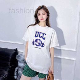 Women's T-Shirt Designer Early Spring 2024 New the Year of the Loong Definitive Letter Abstract Dragon Print Fashionable Fashion Short Sleeve T-shirt for Men and Women