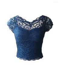 Women's Tanks Womens Summer Crop Top Wide Strap Square Neck Floral Embroidery Skinny Tops