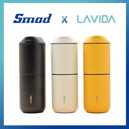 Tools LAVIDA Portable Espresso Small Coffee Maker Car Machine 5 Levels Electric Grinder with Filter Travel Coffee Maker Allinone