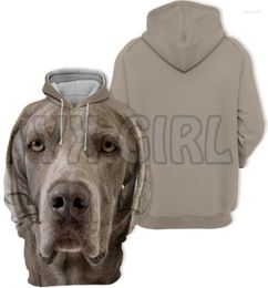 Men039s Hoodies Sweatshirts Animals Dogs Weimaraner Happy 3D Printed Unisex Pullovers Funny Dog Hoodie Casual Street Tracksui7937293