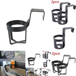 New New New New 2Pcs Universal Door Holder Window Hook Mount Water Bottle Cup Stand Auto Car Truck Interior Supplies Accessories