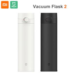 Control NEW Original Xiaomi Mijia Water Cup 2 480mL Thermos Flask Keep Warm/Cold Bottle Travel Portable 316L Stainless Steel Lock Design