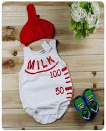 13year Fashion Baby romper Bottle shape romper Babys OnePiece kids clothes Children short sleeve3299136