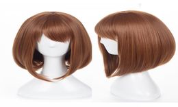 My Hero Academia Ochaco Uraraka Style Anime Cosplay Party Brown Hair Wigs Cap1447311