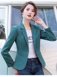 Blazers Fitshinling 2023 New Fashion Blazer For Women Clothing Slim Basic Solid Women's Jacket Coat Outerwear Autumn Winter Tops Sale