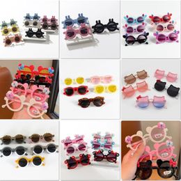 41 Styles Cute Kids Sunglasses Home Carton Creative Sun Glasses for Boys and Girls Frame Sunglasses for Baby Outdoor UV400 Protection Eyewear Sun Shades