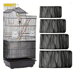 Other Bird Supplies Adjustable Cage Net Cover Birdcage Seed Feather Catcher Soft Skirt Guard Nylon Mesh Netting For Round Square Cages