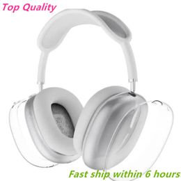 For Airpods Max Headband Headphone pro Earphones Accessories Transparent TPU Solid Silicone Waterproof Protective case AirPod Max Headphone Headset cover ANC