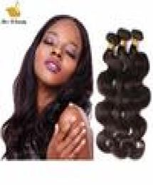 Dyeable Natural Colour Body Wave Wavy Remy Human Hair Bundles Cuticle Aligned HealthyHair No Shedding Split Ends5064255