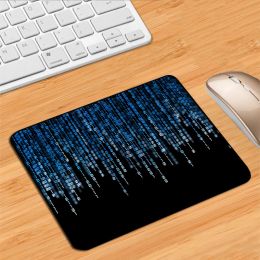 Pads Mause Pad Gamer Rug Matrix Binary Code Mouse Pads Deskmat Desktop Table Mat Pc Gaming Computer Desk Protector Kawaii Accessories