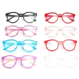 Sunglasses Portable Computer Glasses Protection Ultra Light Frame Kids Round Eyeglasses Anti-blue