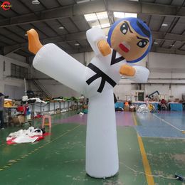wholesale Free Delivery outdoor activities giant advertising Character Inflatable Karate Man Taekwondo boy for sale