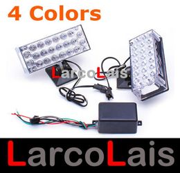 TR 2x22 LED Strobe Flashing Grill Light Emergency Police Firemen Lights Red Blue Amber White DLCL86064961669