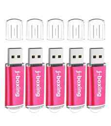 Pink 5PCSLOT Rectangle USB Flash Drives Flash Pen Drive High Speed Memory Stick Storage 1G 2G 4G 8G 16G 32G 64G for PC Laptop Thu2120632