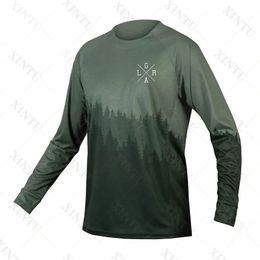 Loose Rider Mens Long Sleeve Jersey Mtb Cycling Shirt BMX Downhill Camiseta Motocross Mx Enduro Breathable Apparel 240219