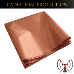 Plaid Pure Copper Fabric Anti-radiation EMF/EMI Protection Material Blocking RFID/RF Shields Wifi Phone Signal Conductive Cloth 240223