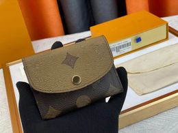 Designer purse Leather women wallets mini wallet Card Holder coin purse women wallet Credit zipper inside bag Luxury designer wholesale Small Wallet with box M41939