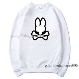 Men's Hoodies Sweatshirts Fun Rabbit Printing Hoodies Cotton Bad Bunny Hooded Purple Hoodie Sweater Sports Sweatshirts Men Pullovers Psychological Bunny 689