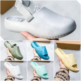 Designer Sandals 2024 Calm slippers Geode Turquoise Sea view jade ice sail white Men's slippers Women's sandals Platform rubber summer beach slippers Outdoor shoes