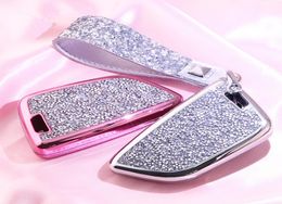 Diamond Luxury Car Key Case Cover Holder Keychain Shell Bag Remote Key for BMW 2 7 series X1 X5 X6 X5M X6M Gifts for Girls or Wo1422044