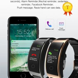 Wristbands best selling 0.96 IPS Colour Screen Blood Pressure Heart Rate monitor SmartBand ck11c Smart Bracelet for grandfather mother gift