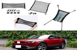 For Mazda MX30 MX30 Car Auto vehicle Black Rear Trunk Cargo Baggage Organizer Storage Nylon Plain Vertical Seat Net5527304