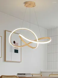 Pendant Lamps Geometrical Rings Modern Nordic Hanging Lights Fixture Dining Room Bedroom Lustres Home Art Decor Lamparas