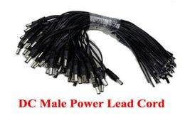 100pcs CCTV Male DC Wire Power Pigtails Plug Lead Cord Coax Cables 21 x 55mm For CCTV Cameras Power Express 7594940