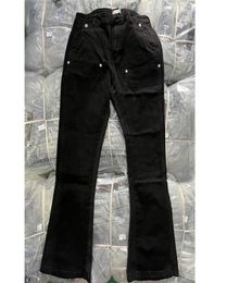 Denim Pants Black High Street Washed Men039s And Women039s Flare Pants9539892