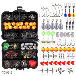 Boxes Fishing Accessories Tools Fishing Tackle Kit Including Swivels Hooks Anti Tangle Sleeves Hook Stop Beads Boilie Bait Screw Carp