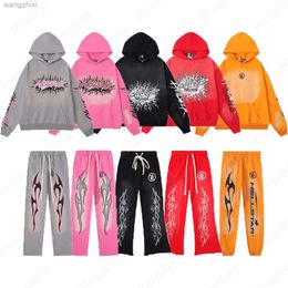 Hellstar Hoodie Men Graphic Tee Shirt Pullover Letter Print Long Sleeve Jumper with Pocket Mens Womens Hoodies Sweatpants