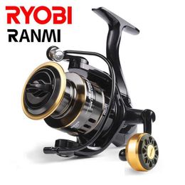 Boat Fishing Rods RYOBI RANMI Spinning ReelsSaltwater or Freshwater Fishing reelsUltralight Metal FrameUltra Smooth and Tough5.2 1 High Speed YQ240301
