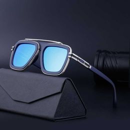 2024 retro square women's sunglasses Box mens fashion punk net red same Sunglasses Womens style shades