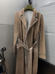 Женская дизайнерская одежда для сна унисекс G Винтажный пижамный халат Классический ночной дизайн с принтом в сочетании с окантовкой Повседневная стильная домашняя одежда