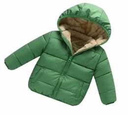 BibiCola Kids Toddler Boys Winter parkas Jackets For Children Outerwear Clothing cotton velvet Baby girl hoodies coat Clothes SH193636271