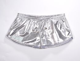 Women Shiny Metallic Shorts Summer Holographic Wet Look Casual Elastic Drawstring Festival Rave Booty Shorts 2104174756492