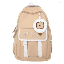 School Bags Middle For Girls Teenagers College Student Backpack Women Nylon Book Campus Casual Bagpack