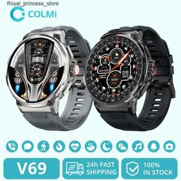 Other Watches COLMI V69 1.85-inch high-definition Bluetooth call intelligent mens exercise and fitness tracker heart monitor 710mAh Q240301