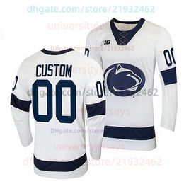 Penn State Nittany Lions Hóquei Jersey Costurado Qualquer Nome Número Personalizado Mens Mulheres Juventude Alyssa Machado Maeve Connolly Karley Garcia Carrie Byrnes