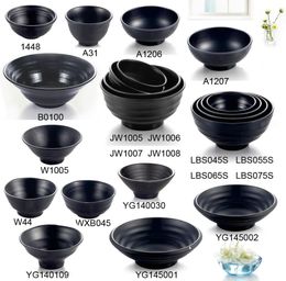 Melamine Dinnerware Black Frost Whorl Bowl Specialty Restaurant A5 Melamine Bowls Melamine Tableware Rice Bowl Whole1939873