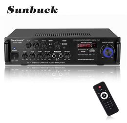 SUNBUCK TAV6188E 2500W bluetooth 50 Audio Amplifier Stereo Home Theatre AMP Car 5CH AUX USB FM SD 2110118522653