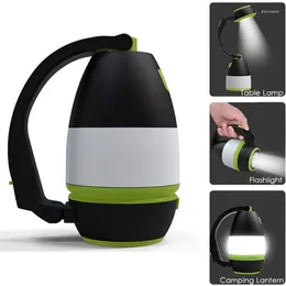 Portable Lanterns LED Multi-function Camping Light USB Charging Outdoor Hiking 3-in-1 Rechargeable Emergency Tent