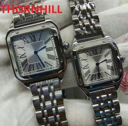 On Sale High Quality Mens Women Watch Square Roman Number Designer Watches Quartz Movement Couple Lovers Clock Wristwatch