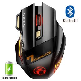 Mice Rechargeable Wireless Mouse Bluetooth Gamer Gaming Mouse Computer Ergonomic Mause With Backlight RGB Silent Mice For Laptop PC