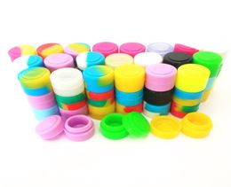 Silicone Jars Dab Wax Container 500pcslot 2ml Food Grade BPA Non Stick Mini Small Oil Resin Concentrate Storage Jar9521993