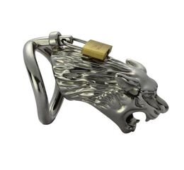Tiger head Modelling Devices Belt Stainless Steel Cage Cock Lock #R456558572